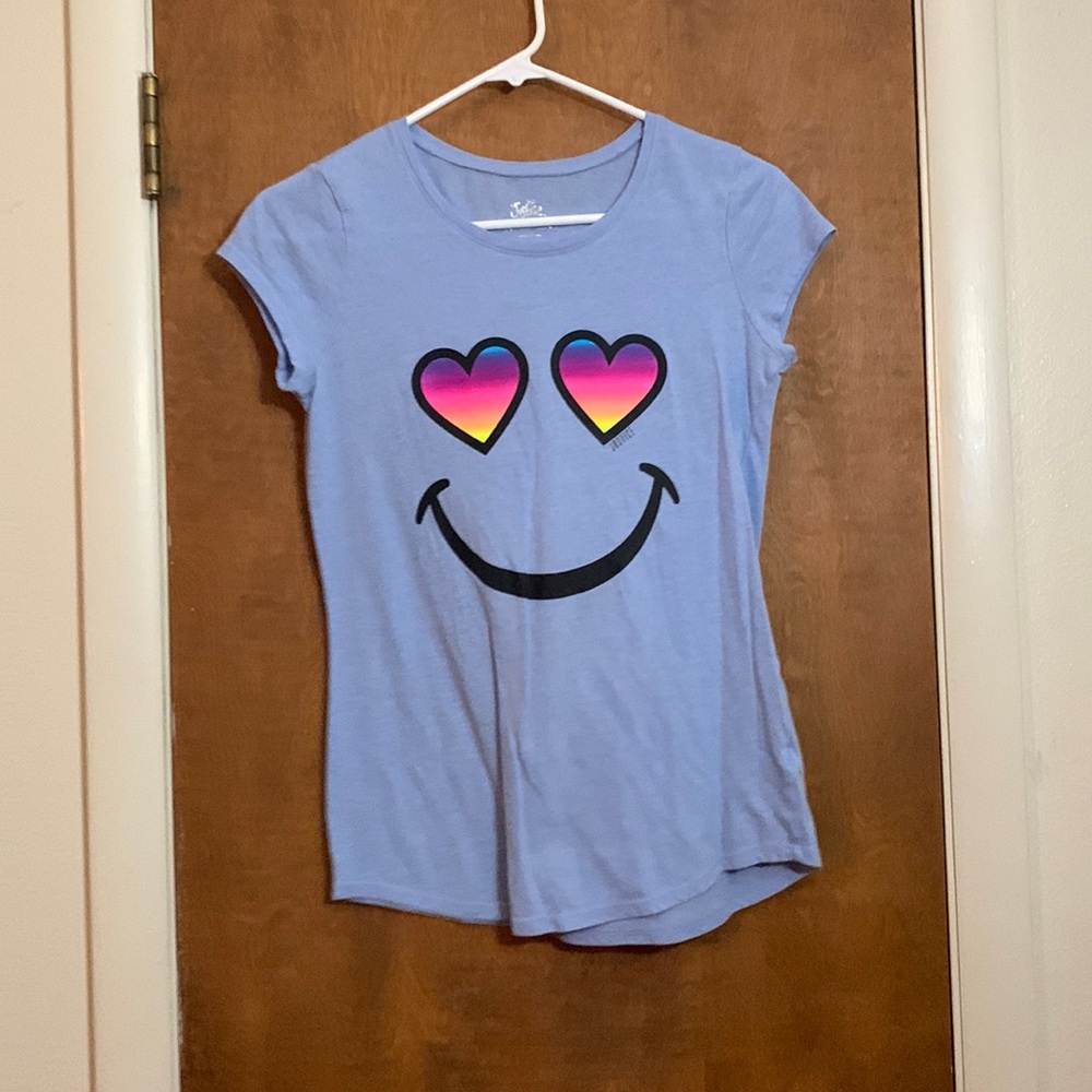 Justice. Smile with heart eyes rainbow eyes.